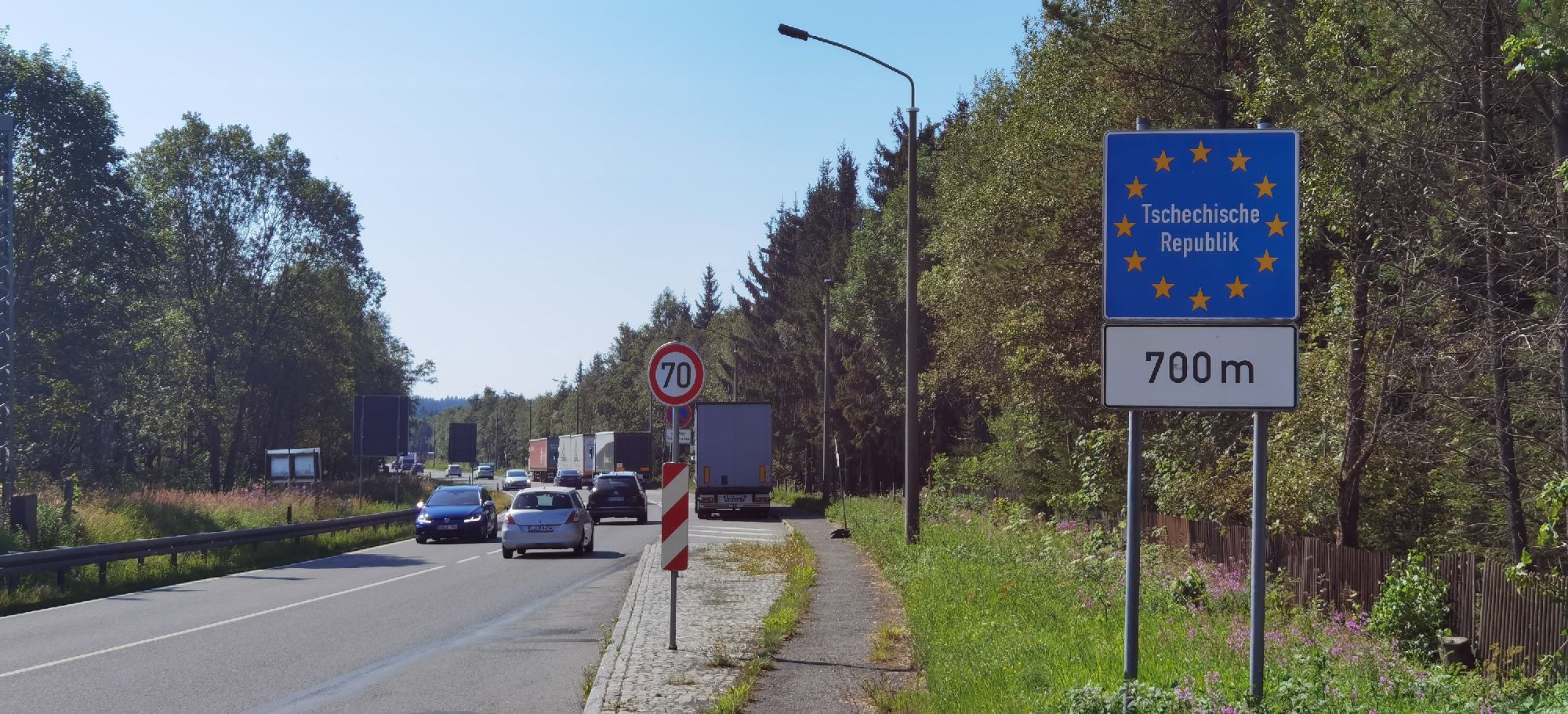 Reitzenhain an der Grenze zur Tschechischen Republik
